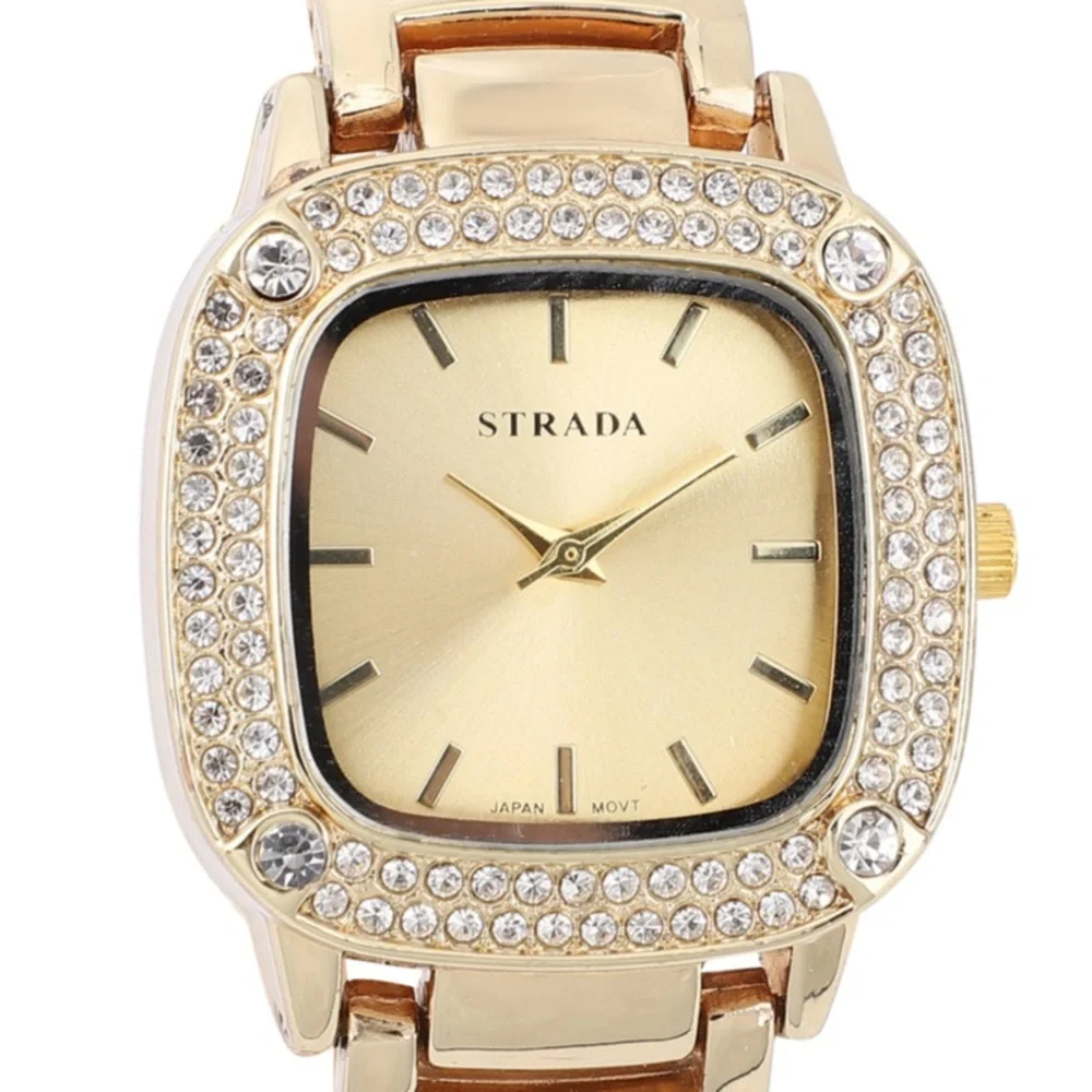 Watch with White Austrian Crystals